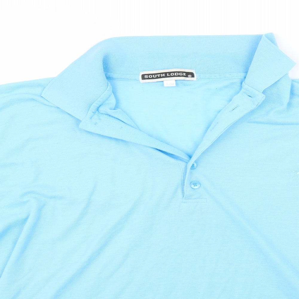 South Lodge Mens Blue    Polo Size M