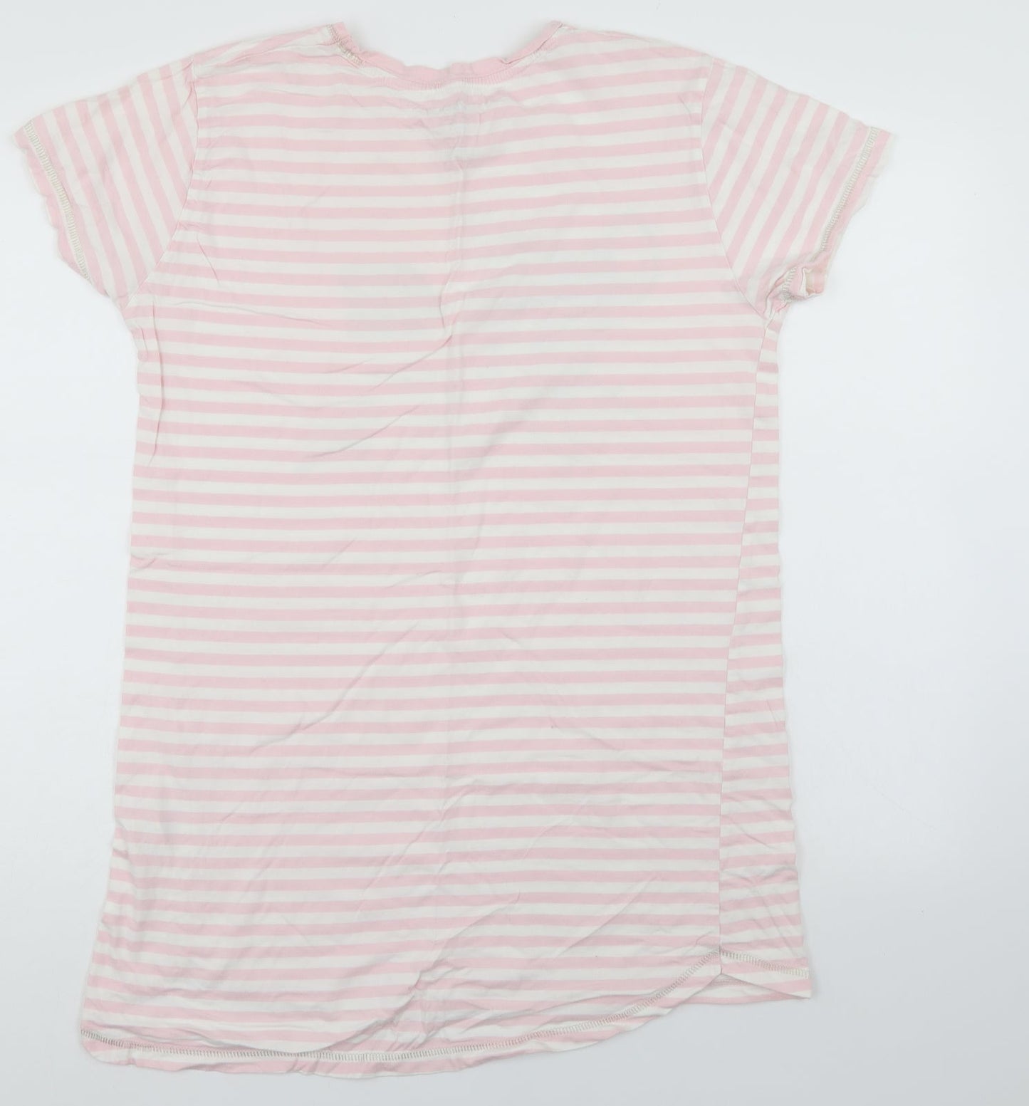 Disney Womens Pink Striped  Top Nightshirt Size 12