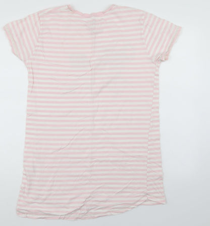 Disney Womens Pink Striped  Top Nightshirt Size 12