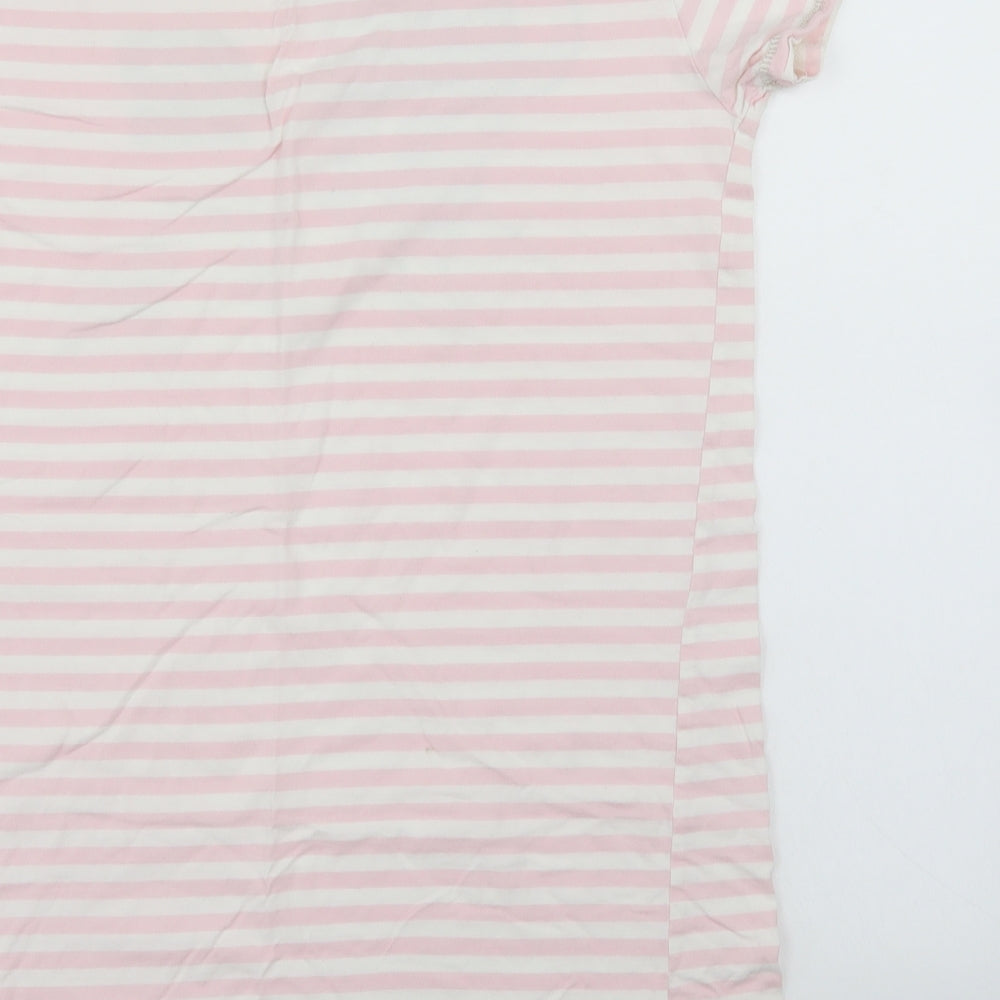 Disney Womens Pink Striped  Top Nightshirt Size 12
