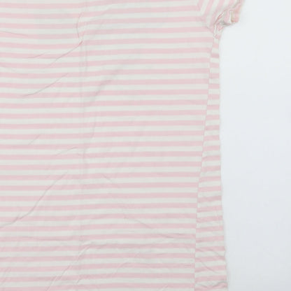 Disney Womens Pink Striped  Top Nightshirt Size 12