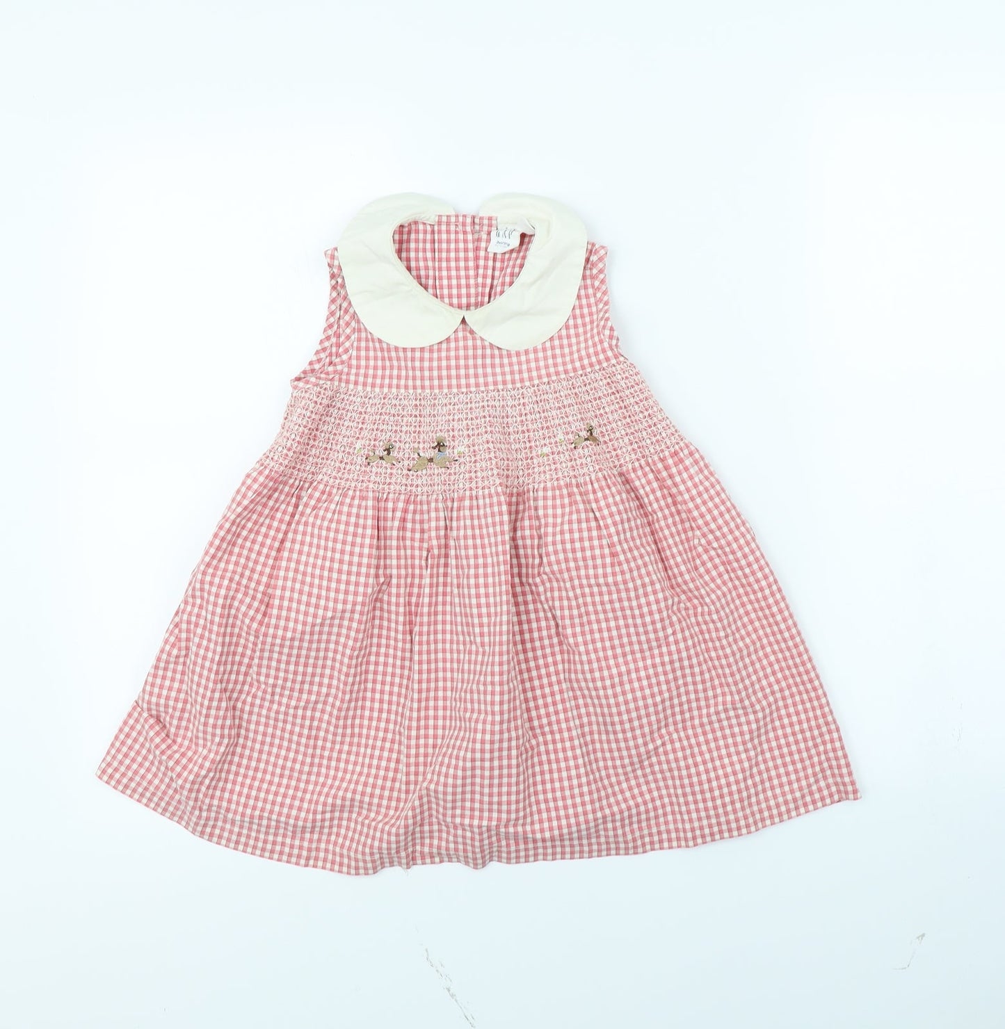 Gap Girls Red Check  Fit & Flare  Size 3 Years