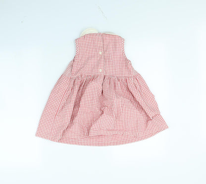 Gap Girls Red Check  Fit & Flare  Size 3 Years
