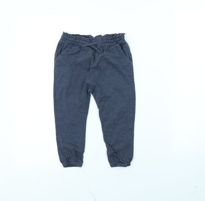 NEXT Girls Blue   Jogger Trousers Size 2 Years