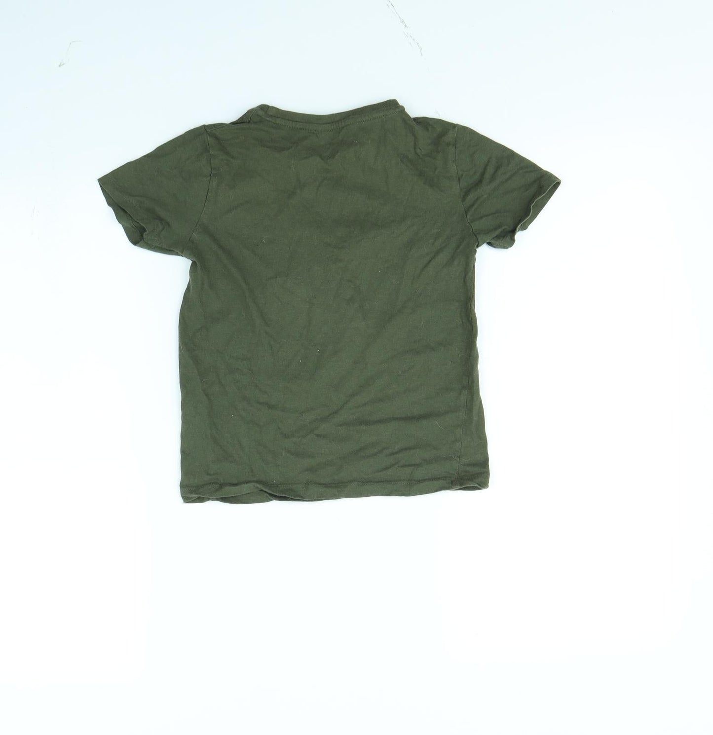 Pep & co Boys Green   Basic T-Shirt Size 7 Years
