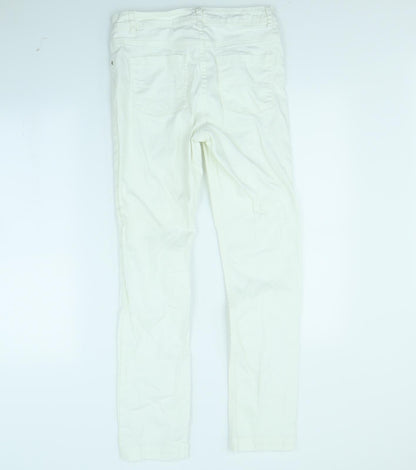 George Womens White   Straight Jeans Size 10 L30 in