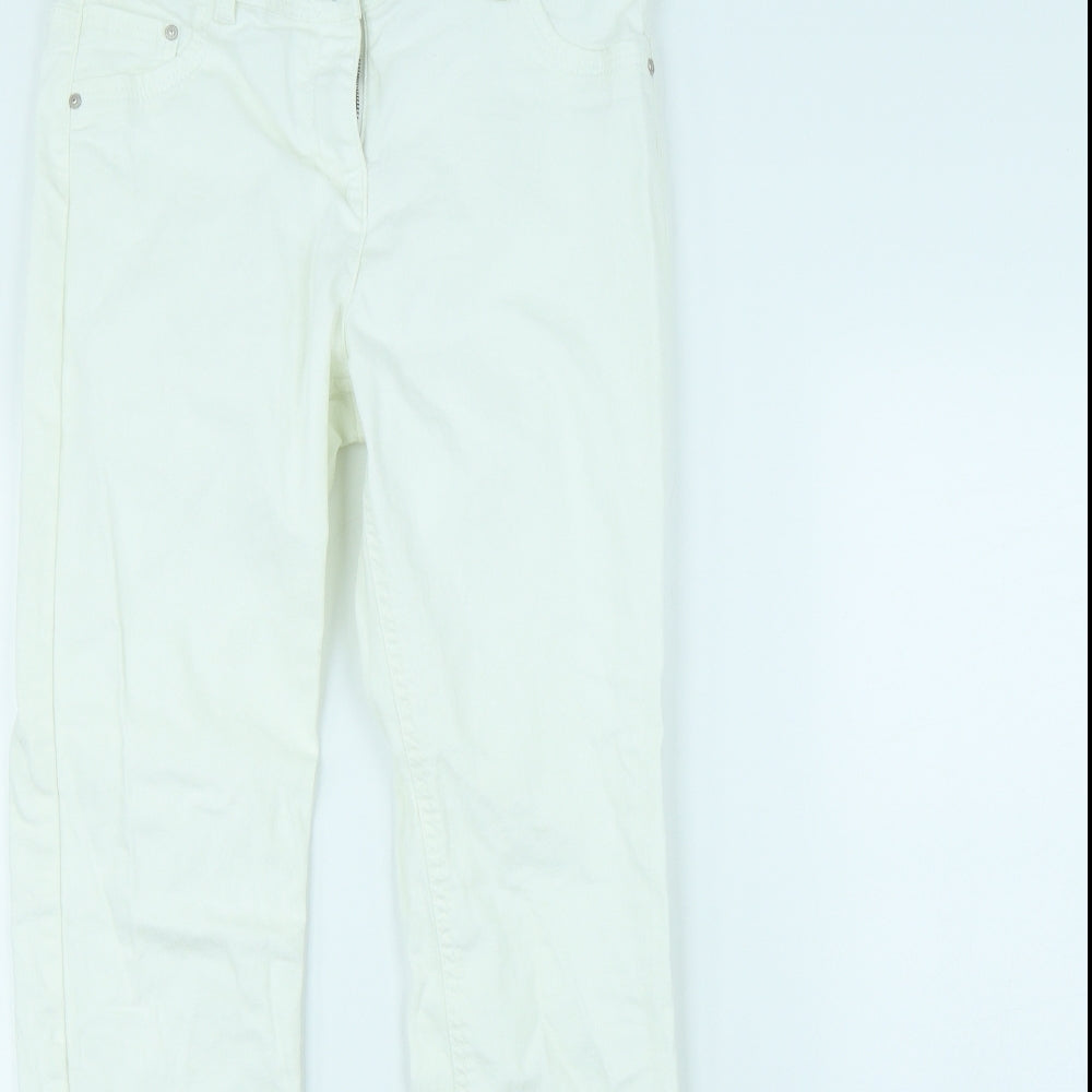 George Womens White   Straight Jeans Size 10 L30 in