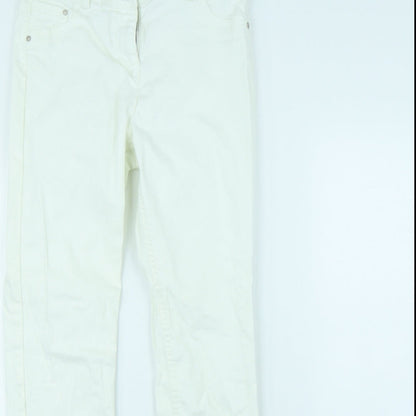 George Womens White   Straight Jeans Size 10 L30 in