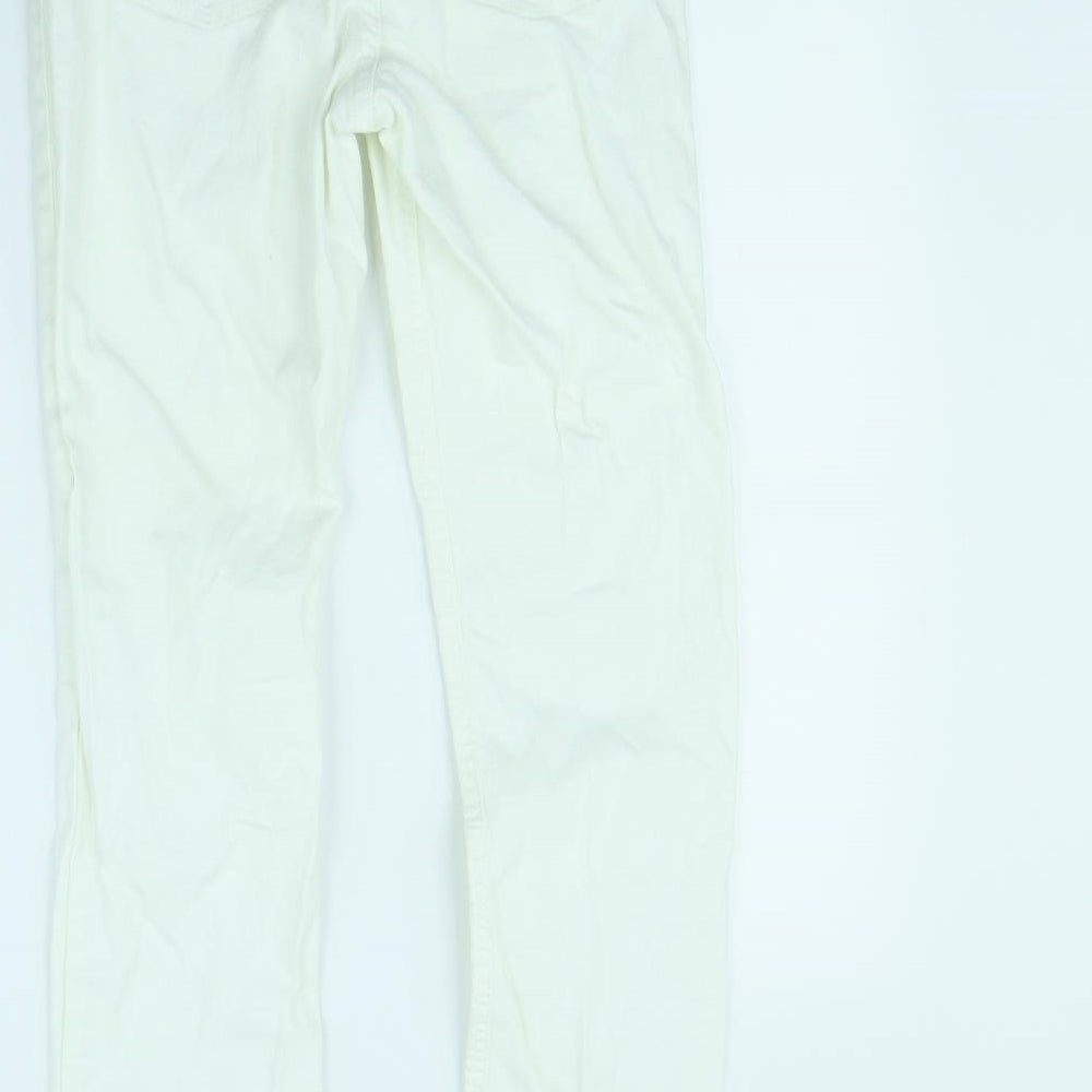 George Womens White   Straight Jeans Size 10 L30 in