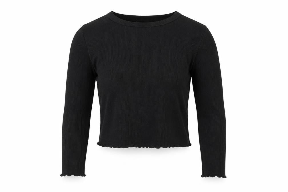 Womens UK Size 8 Topshop Black Basic T-Shirt