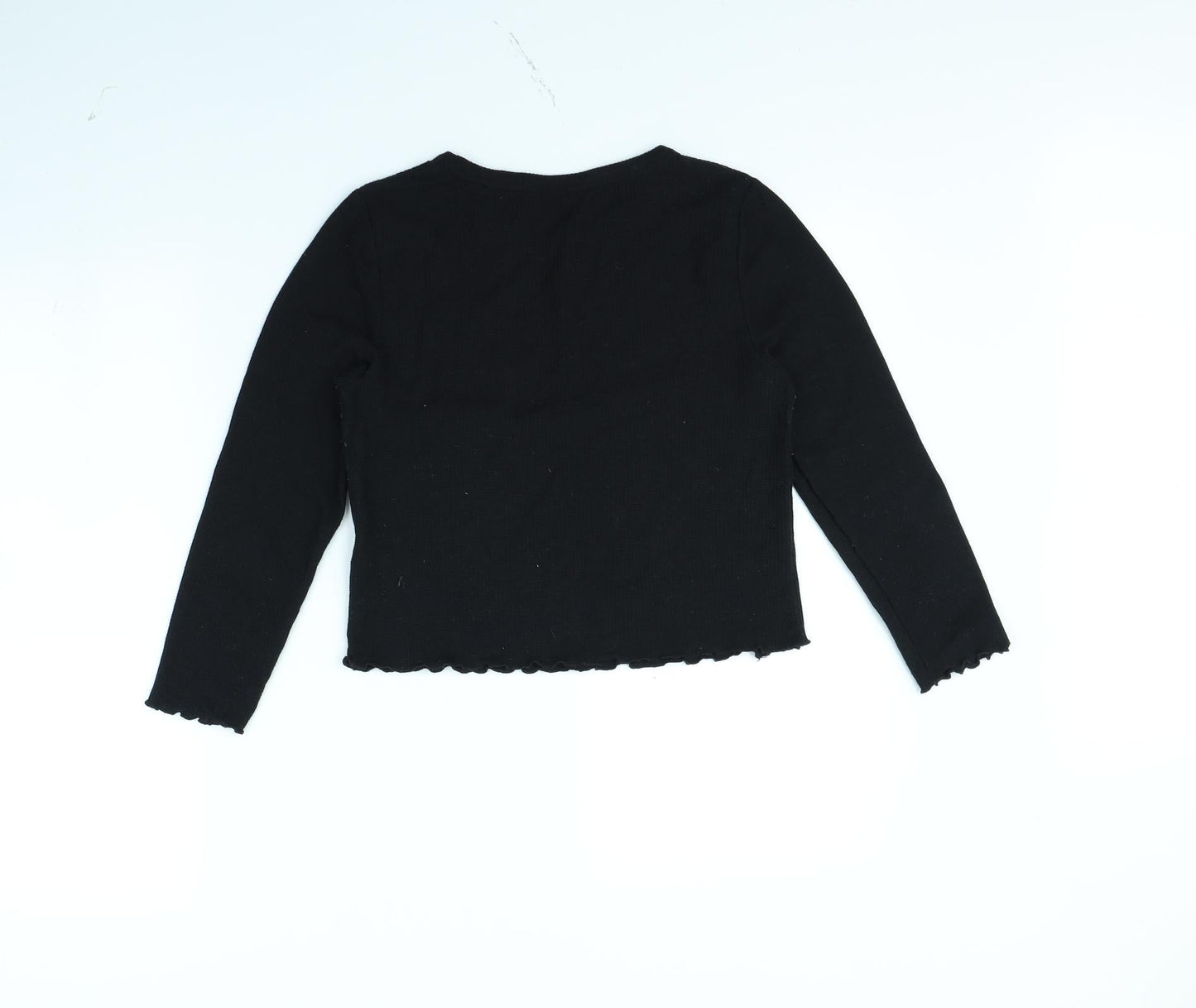 Womens UK Size 8 Topshop Black Basic T-Shirt