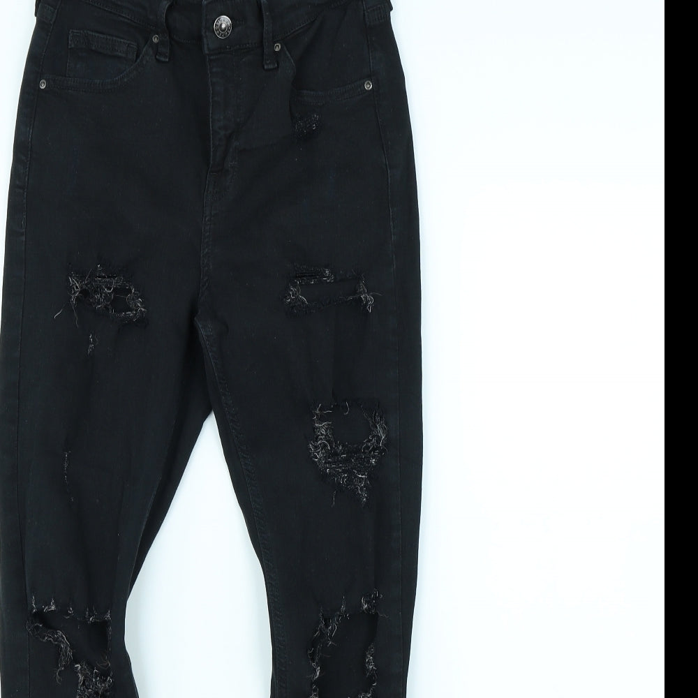 Topshop Womens Black   Skinny Jeans Size 28 in L28 in