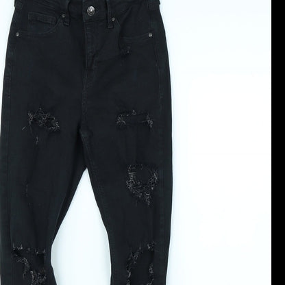 Topshop Womens Black   Skinny Jeans Size 28 in L28 in