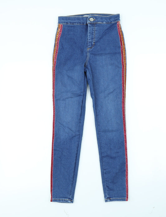 Topshop Womens Blue   Skinny Jeans Size 26 L28 in