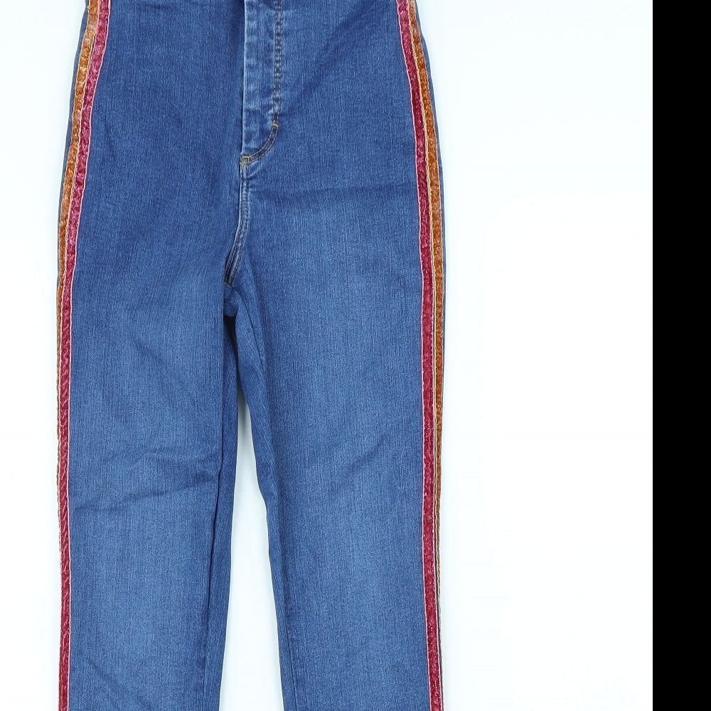 Topshop Womens Blue   Skinny Jeans Size 26 L28 in