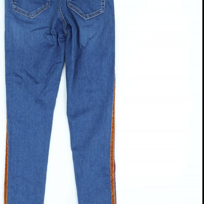 Topshop Womens Blue   Skinny Jeans Size 26 L28 in