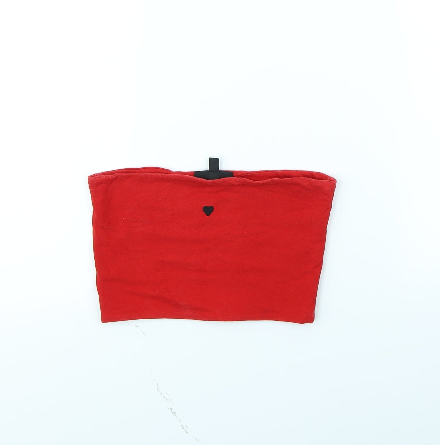 Womens UK Size 6 Topshop Red Cropped Tank