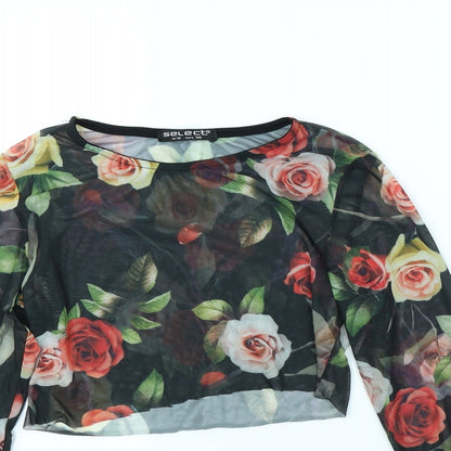 Womens UK Size 10 Select Black Basic Blouse