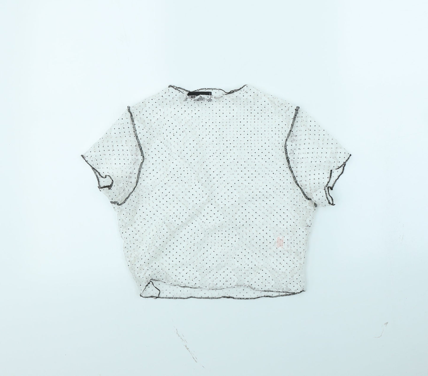 Womens UK Size 10 pretty little thing White Basic Tank