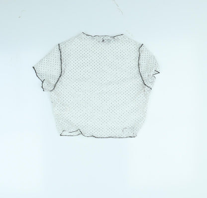 Womens UK Size 10 pretty little thing White Basic Tank