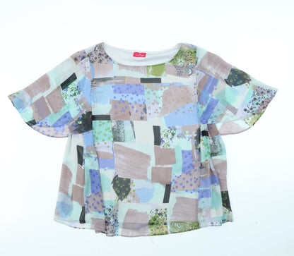 Womens UK Size 16 Together Multicoloured Basic Blouse