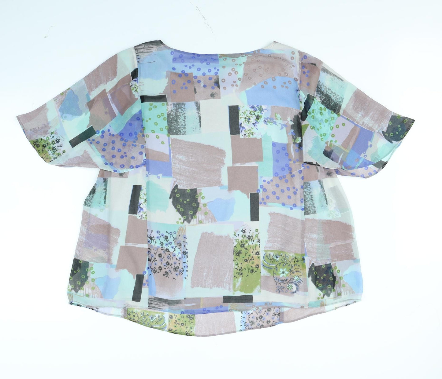 Womens UK Size 16 Together Multicoloured Basic Blouse
