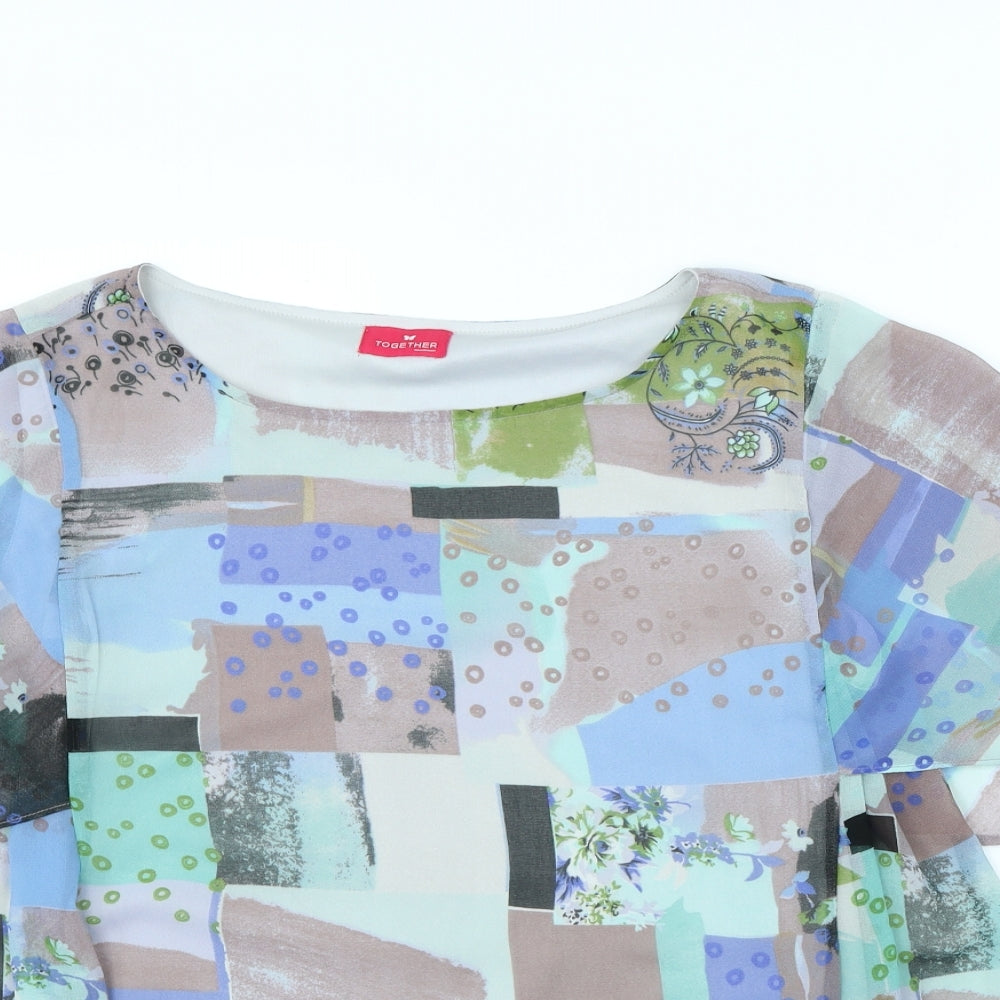 Womens UK Size 16 Together Multicoloured Basic Blouse