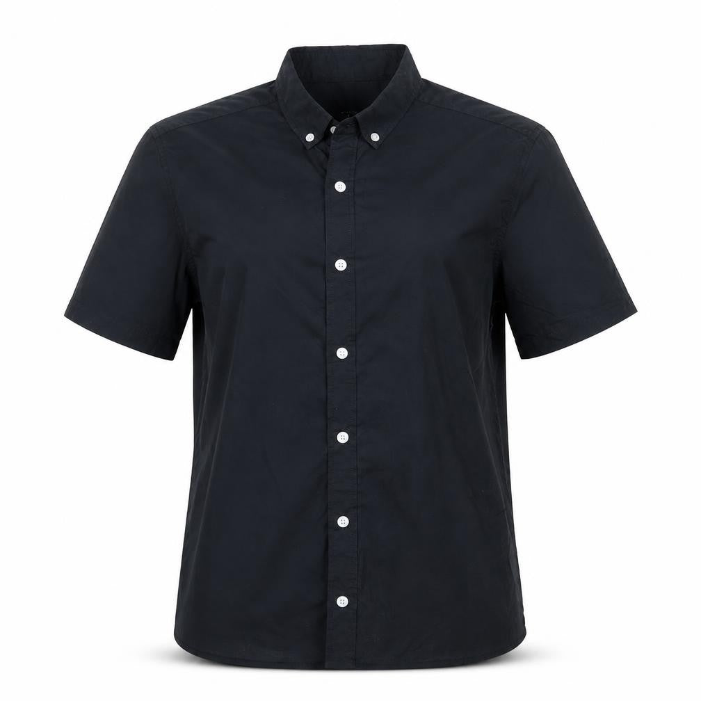 Womens UK Size XS New Look Black Basic Button-Up