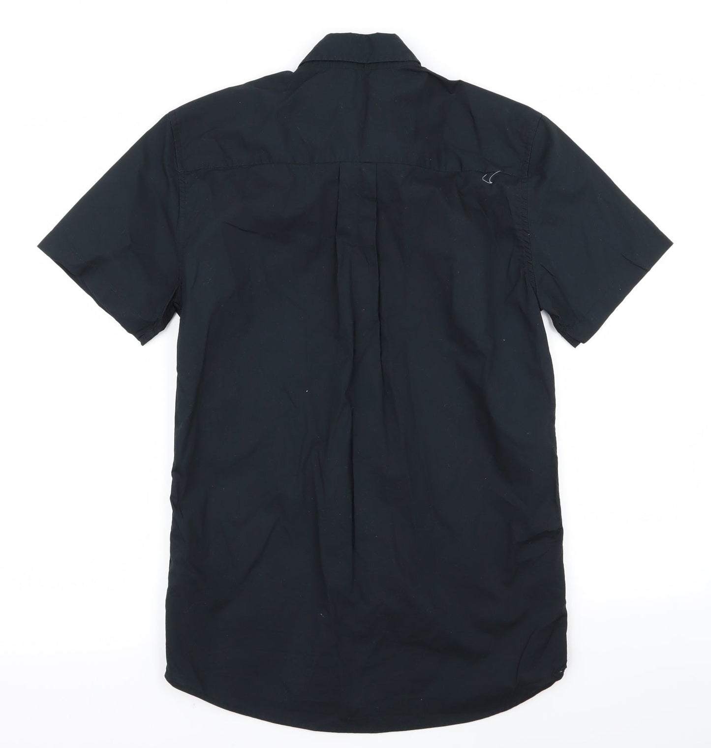 Womens UK Size XS New Look Black Basic Button-Up