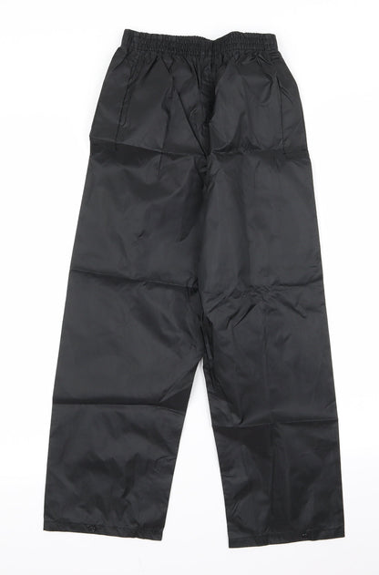 Womens UK Size 10 Preworn Regular Fit  Black Trousers