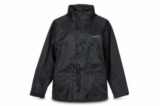 Womens UK Size 10 Preworn Black Rain Coat