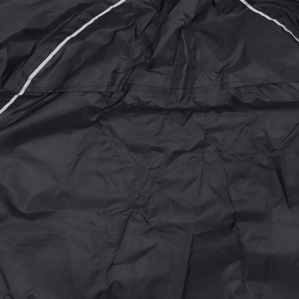Womens UK Size 10 Preworn Black Rain Coat