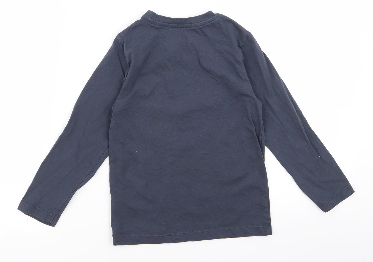 Nutmeg Boys Blue  Rayon Basic T-Shirt Size 5 Years  - V