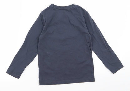 Nutmeg Boys Blue  Rayon Basic T-Shirt Size 5 Years  - V