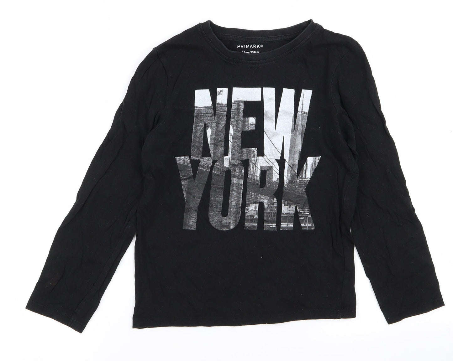 prmark Girls Black  Rayon  T-Shirt Size 8 Years  - new york