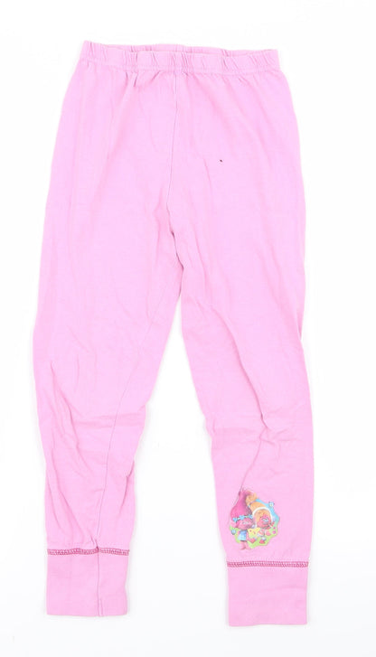 Preworn Girls Pink   Cami Pyjama Pants Size 5 Years  - trolls