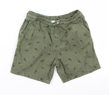 Preworn Boys Green   Cargo Shorts Size 2 Years