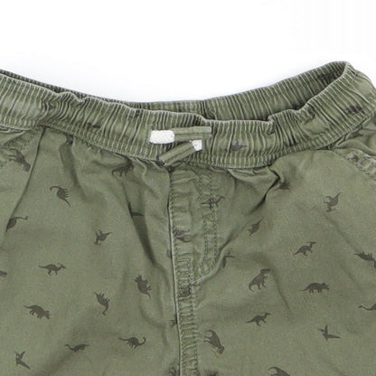 Preworn Boys Green   Cargo Shorts Size 2 Years
