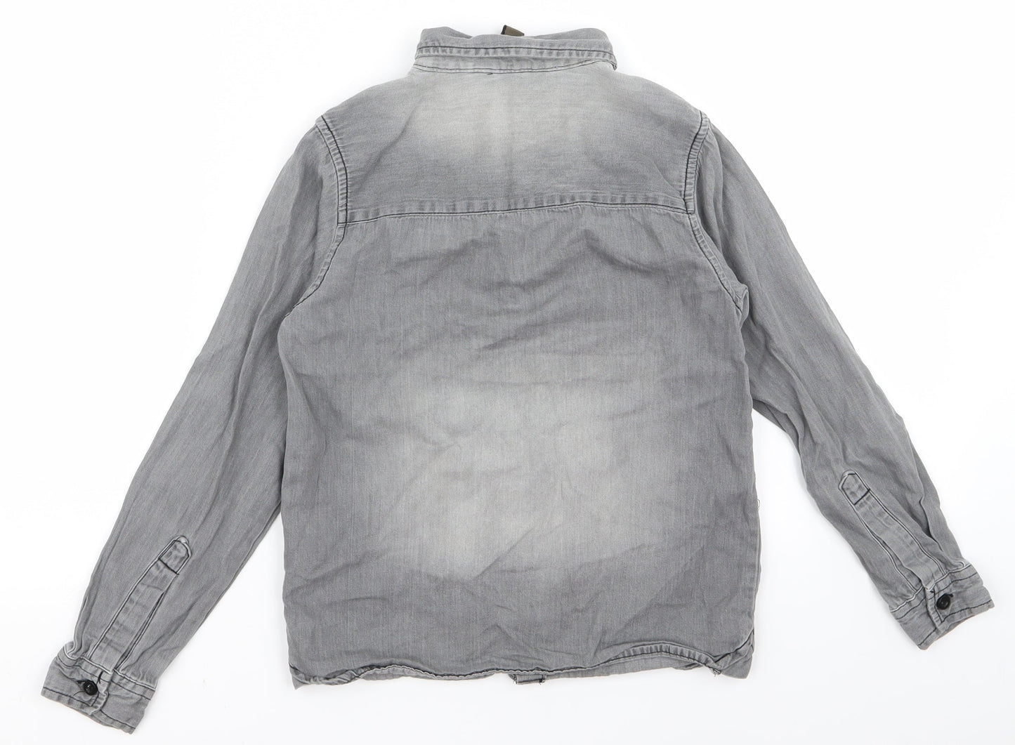 URBSN Boys Grey   Basic Button-Up Size 8 Years