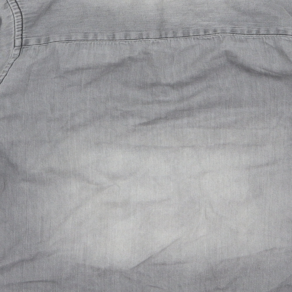 URBSN Boys Grey   Basic Button-Up Size 8 Years