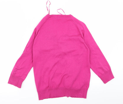 Dorothy Perkins Womens Orange   Cardigan Jumper Size 10