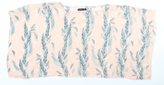 Atmosphere Womens Pink Floral  Basic Blouse Size M