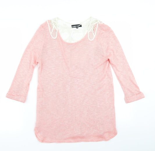 New Look Womens Pink   Jumper Dress  Size 10  - v