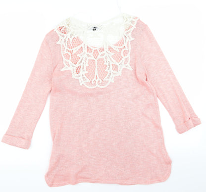 New Look Womens Pink   Jumper Dress  Size 10  - v