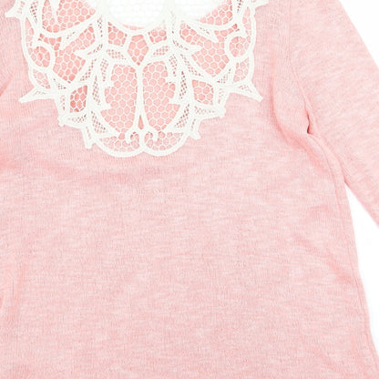 New Look Womens Pink   Jumper Dress  Size 10  - v