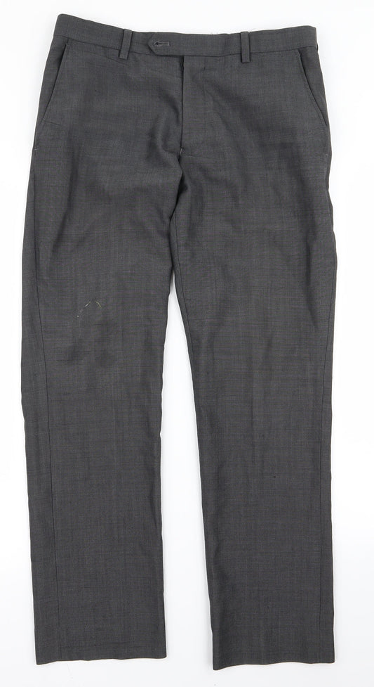 Womens UK Size 32 NEXT Regular Fit  Grey Trousers