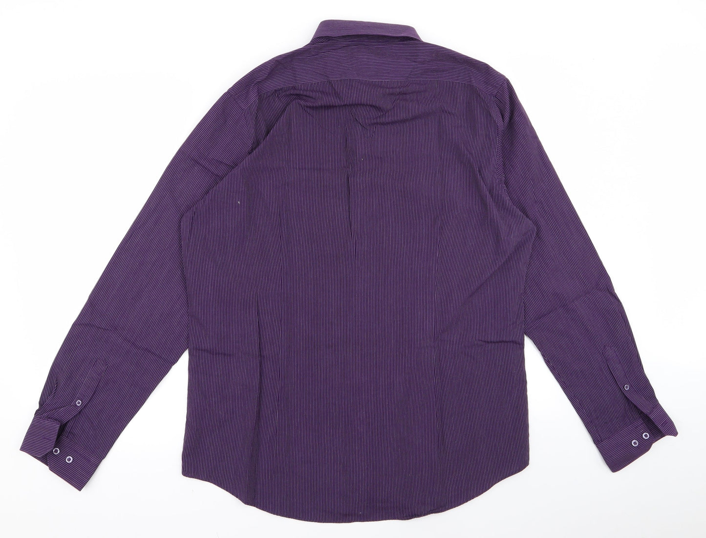 Red Herring Mens Purple    Button-Up Size 42