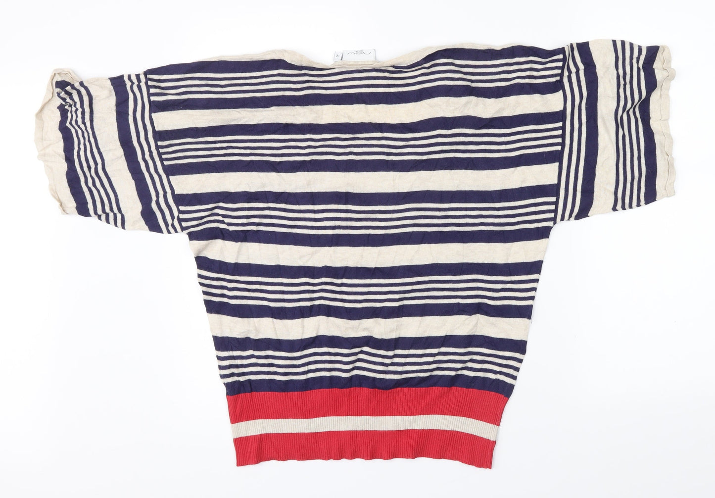New Look Womens Multicoloured Striped  Pullover Jumper Size 12