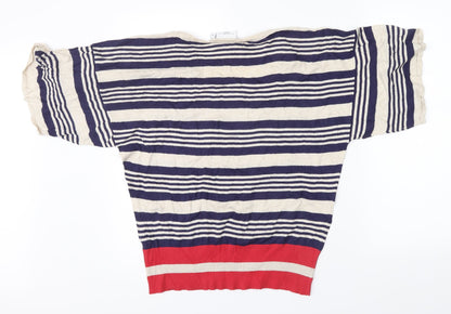 New Look Womens Multicoloured Striped  Pullover Jumper Size 12