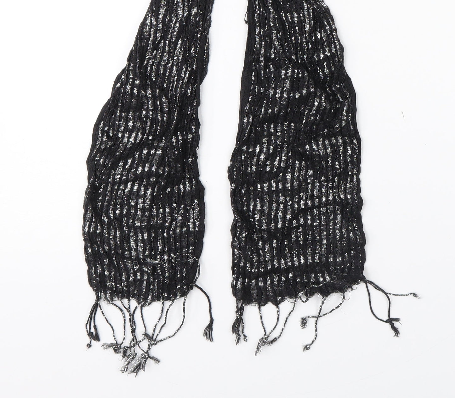 Preworn Womens Black    Scarf